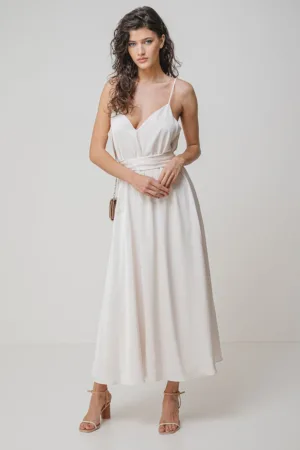 Rochie maxi de satin