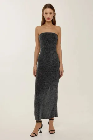 Rochie maxi -  fara bretele - jerseu