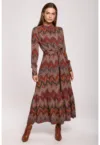 Rochie maxi feminina cu volane -