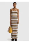 Rochie maxi in dungi Martina - Multicolor