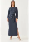 Rochie maxi -  mulata - violet - jerseu de bumbac