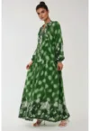 Rochie maxi -  verde - viscoza