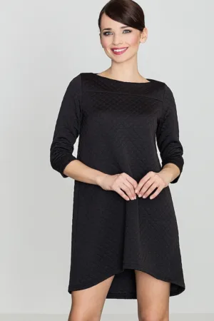 Rochie midi K134 - asimetrica - eleganta - poliester 95% - elastan 5%