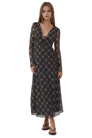 Rochie midi -  Multicolor - Textil