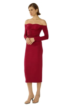 Rochie midi  Rosu