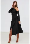 Rochie midi asimetrica Melrose