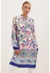 Rochie midi -  brodata - violet tyrian - muselina -