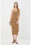 Rochie midi cambrata cu striatii