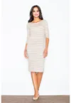 Rochie midi casual  bej