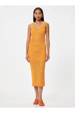 Rochie midi crosetata
