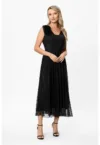 Rochie midi cu aplicatii florale