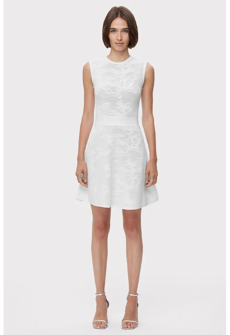 Rochie midi cu aspect texturat