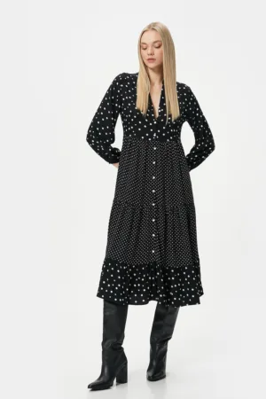 Rochie midi cu buline