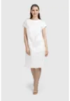 Rochie midi cu buzunare laterale