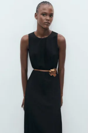 Rochie midi cu croiala balon