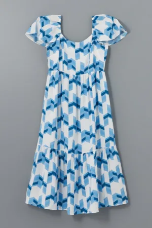 Rochie midi cu croiala in A si model
