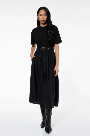 Rochie midi cu curea