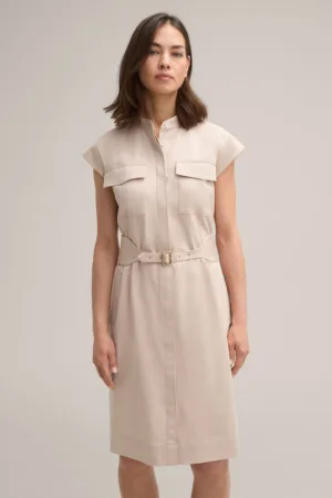 Rochie midi - cu curea in talie