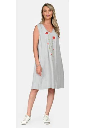 Rochie midi cu decolteu in V V341
