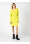 Rochie midi cu decolteu rotund -