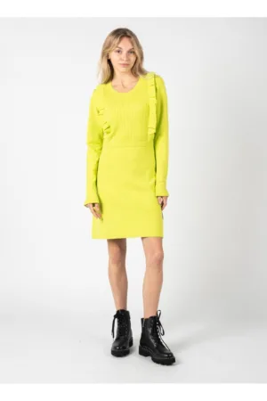 Rochie midi cu decolteu rotund -