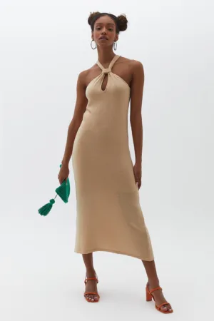 Rochie midi cu decupaj