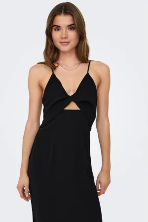Rochie midi cu decupaj frontal