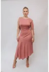 Rochie midi cu decupaj pe spate