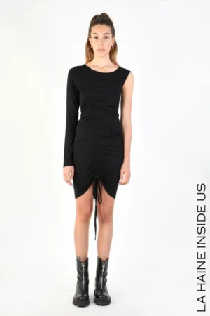 Rochie midi cu drapaj reglabil