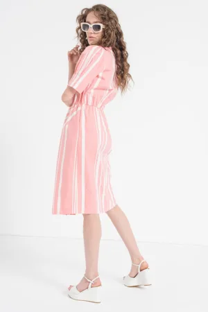 Rochie midi cu dungi