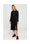 Rochie midi cu dungi logo - negru - XXL