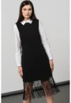 Rochie midi cu franjuri