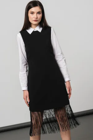 Rochie midi cu franjuri