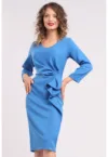 Rochie midi cu franjuri si volane