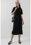 Rochie midi cu fronseuri
