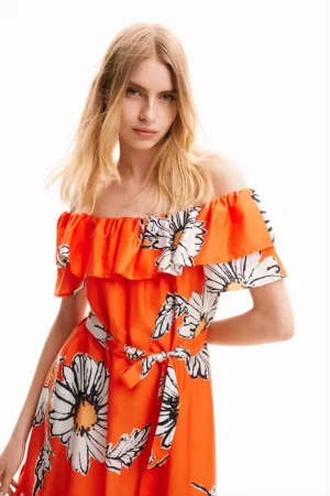 Rochie midi cu imprimeu