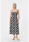 Rochie midi cu imprimeu etnic