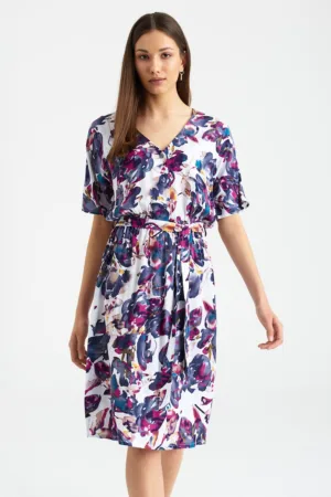 Rochie midi cu imprimeu floral 1