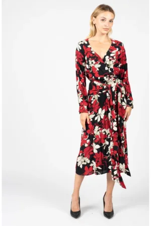 Rochie midi cu imprimeu floral - 34