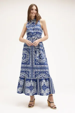 Rochie midi cu imprimeu paisley