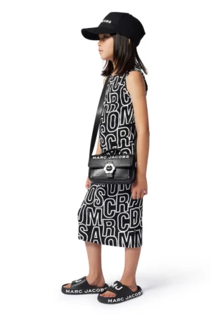 Rochie midi cu imprimeu text