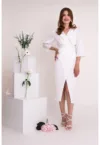 Rochie midi cu maneci 3/4 Nefeli