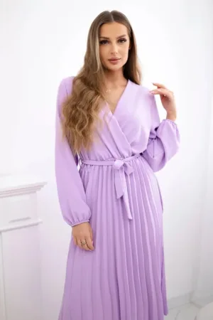 Rochie midi cu maneci lungi -