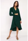 Rochie midi cu maneci lungi si model petrecut