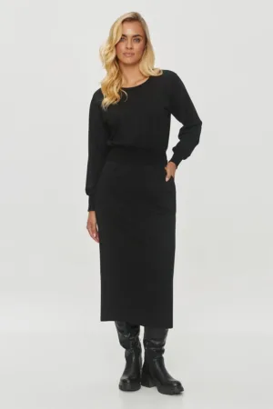 Rochie midi cu maneci raglan