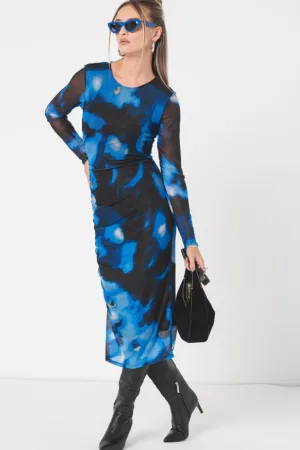 Rochie midi cu model Elsa