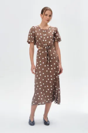 Rochie midi cu model buline