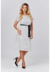 Rochie midi cu model cu buline