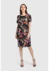 Rochie midi cu model floral