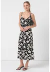 Rochie midi cu model floral Weta